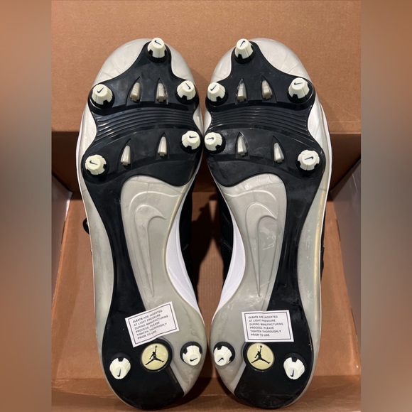 Size 13 Air Jordan 6 Retro Detachable Black Nike Football Cleats 317254-011 NWB main image 5